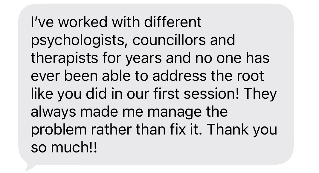 Client message after session